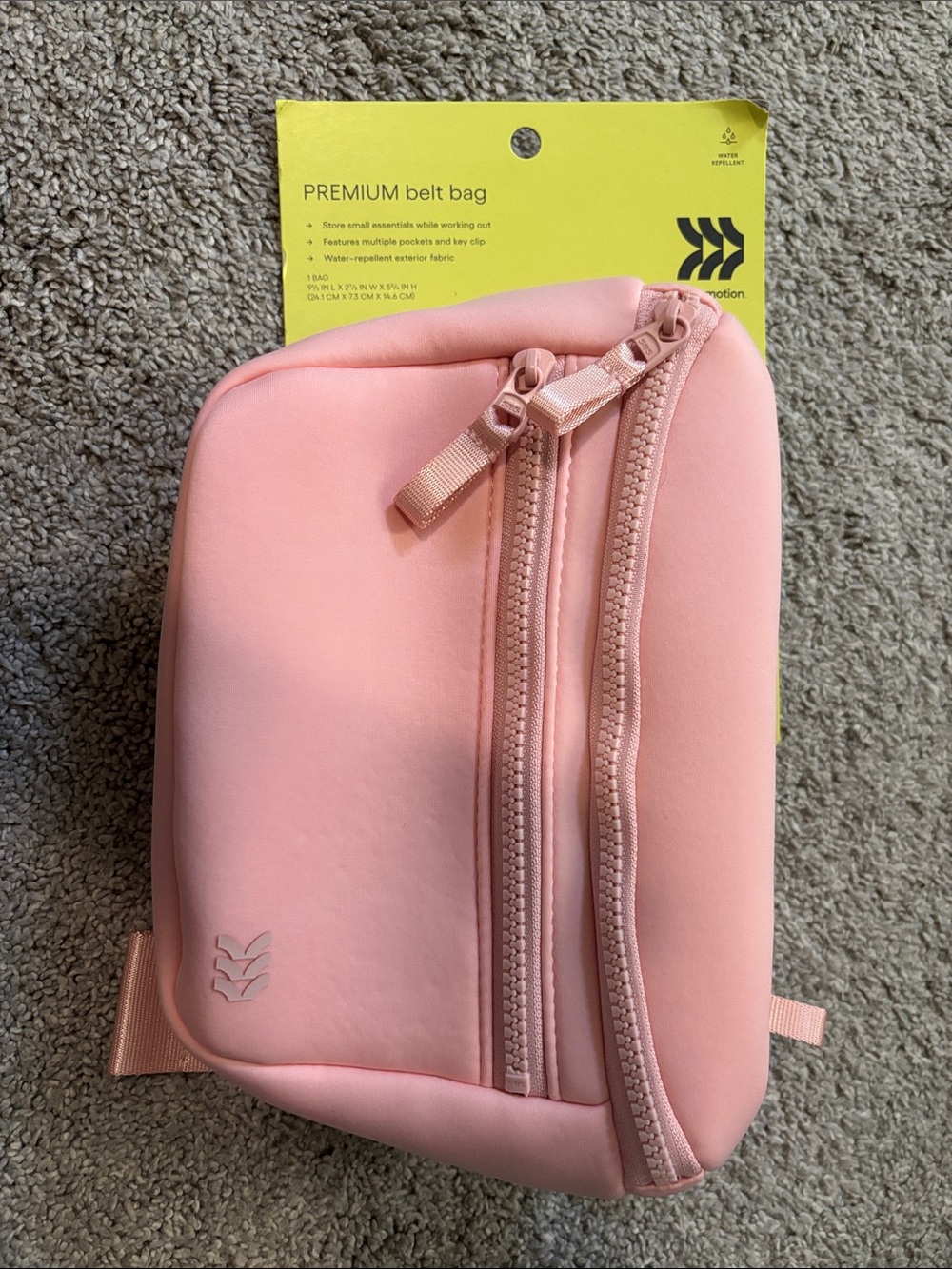 all in motion Pink Premium Belt Crossbody Bag
